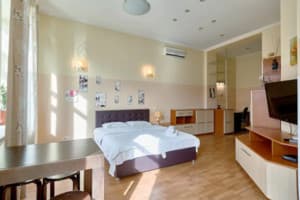 Квартира Kiev Accommodation Hotel Service. Студио двухместный на ул. Софиевская 2 Вид на Майдан 7